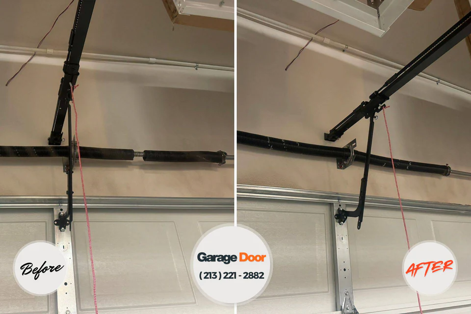 Before and after: garage door repair Fort Drum, NY